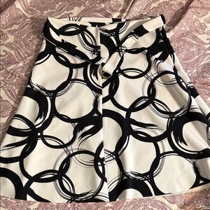 Worthington Circle Pattern Mini Skirt​